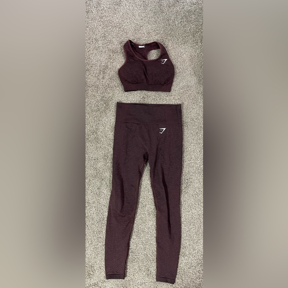 Gym Shark Leggings and Shorts Bra Set